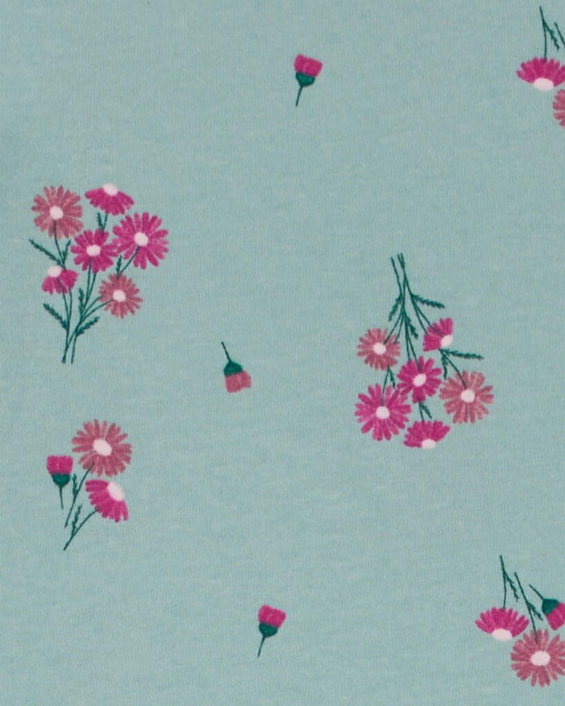 slide 2 of 2, Carter's Toddler Floral Peplum Top Green 2T, 1 ct