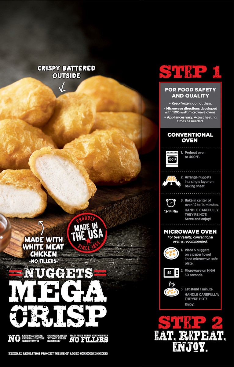 slide 9 of 9, Banquet Mega Nuggets, Drive Thru Style, 24 oz