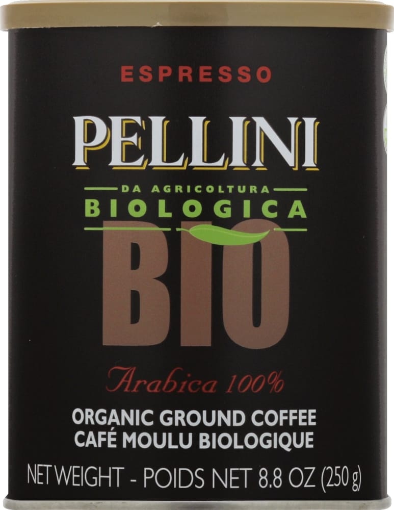 slide 1 of 1, Monini Organic 100 Arabica Ground Coffee, 8.8 oz