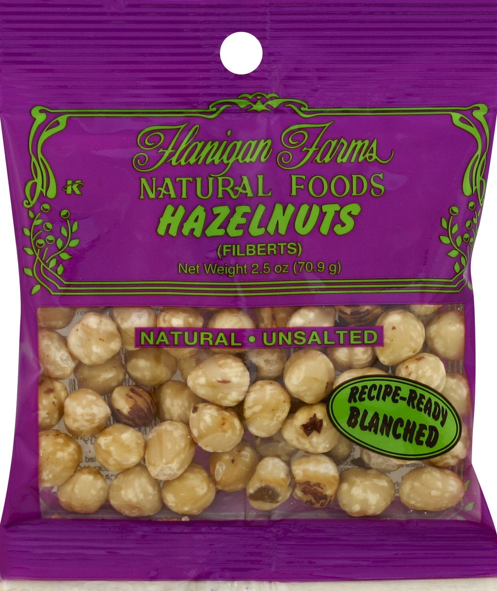 slide 3 of 7, Flanigan Farms Blanched Unsalted Hazelnuts (Filberts), 2.5 oz