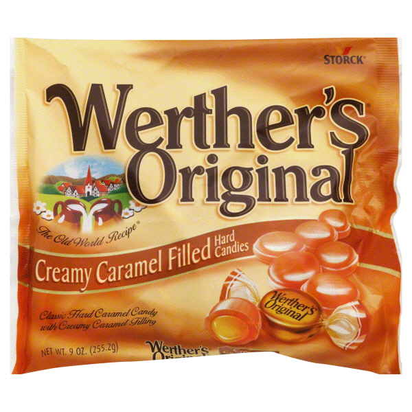 slide 1 of 1, Werther's Original Creamy Caramel Filled Hard Candy, 9 oz