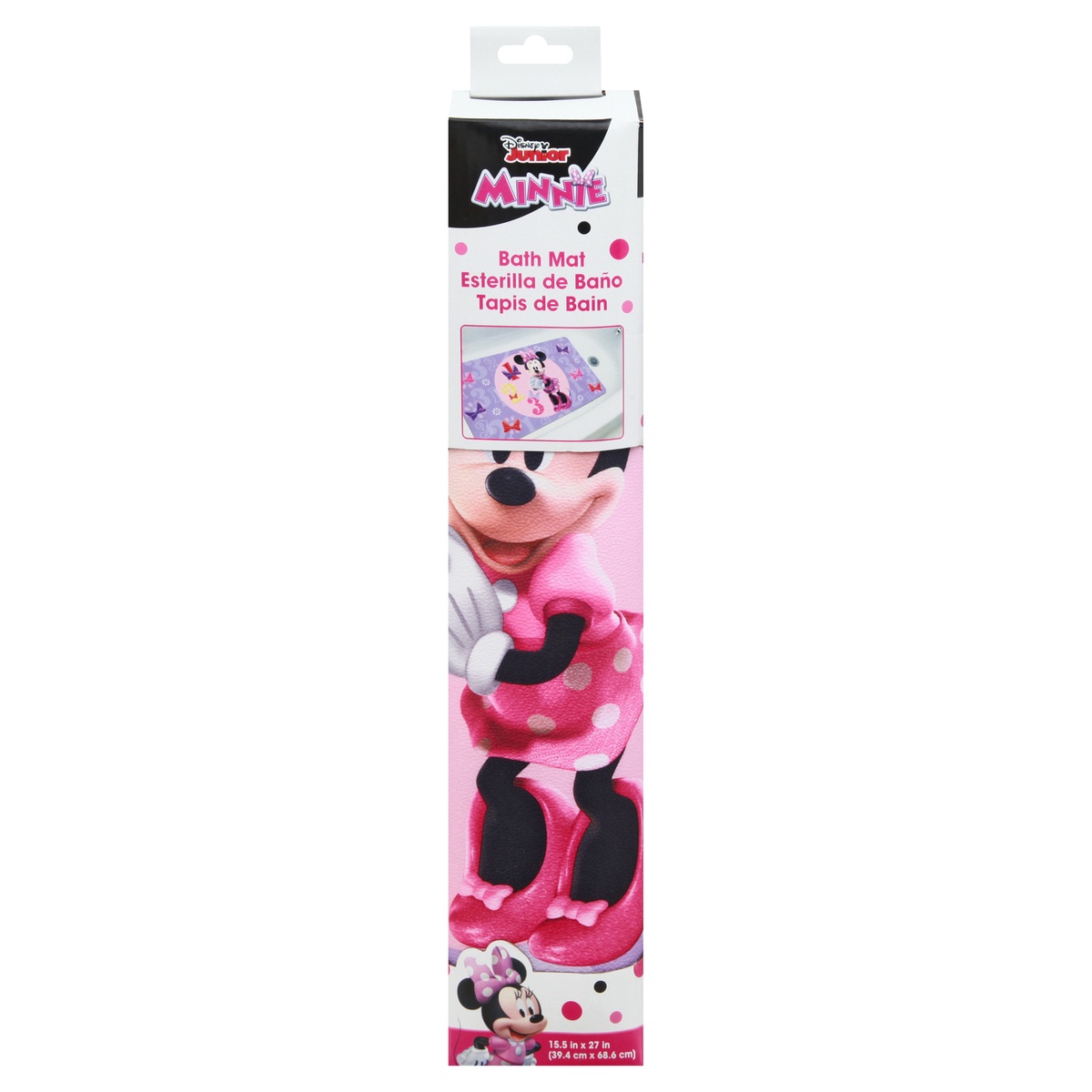 slide 1 of 2, Minnie Mouse Bow-Tique Thermoplastic Rubber Bath Mat, 1 ct