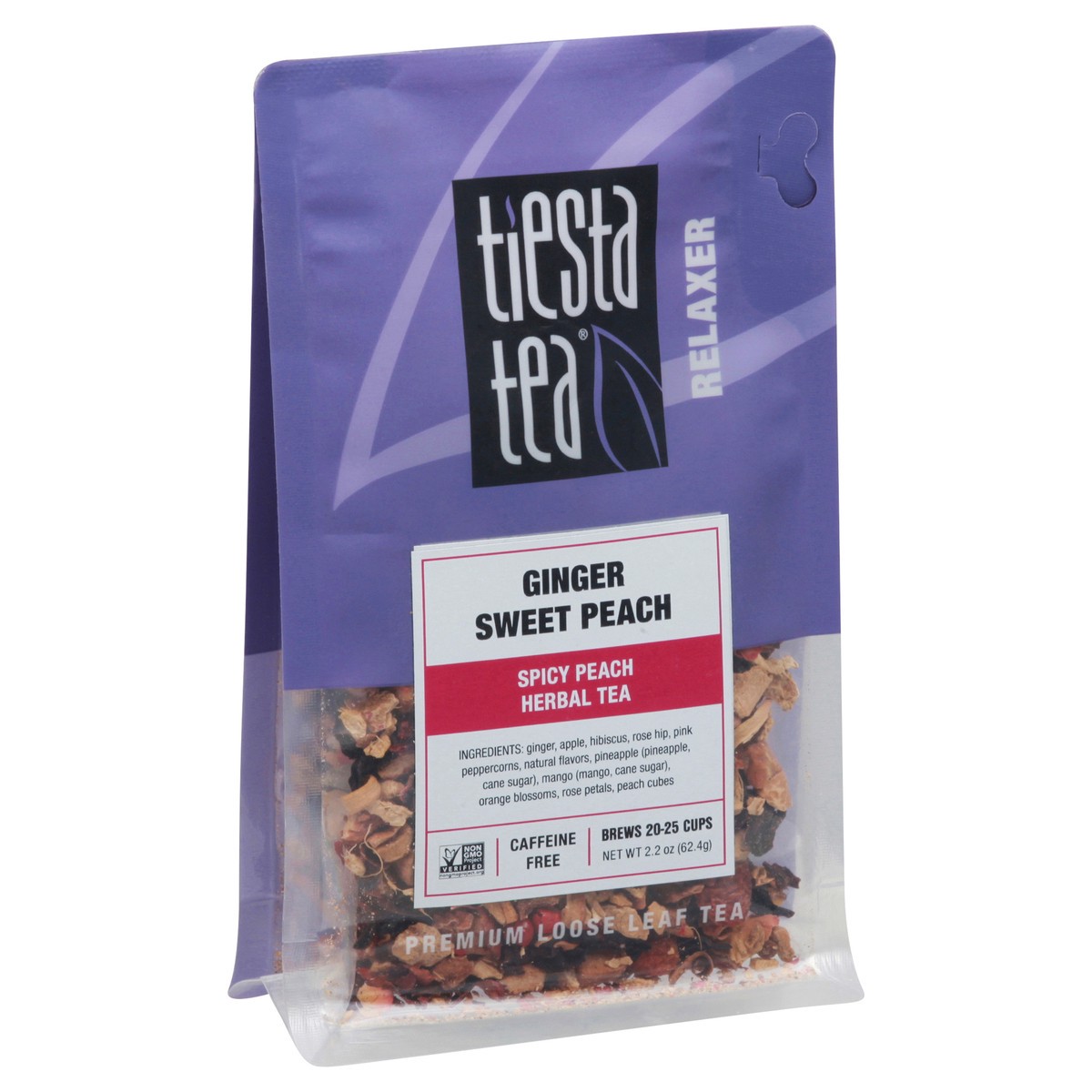 slide 6 of 12, Tiesta Tea Spicy Ginger Sweet Peach Herbal Tea - 2.2 oz, 2.2 oz