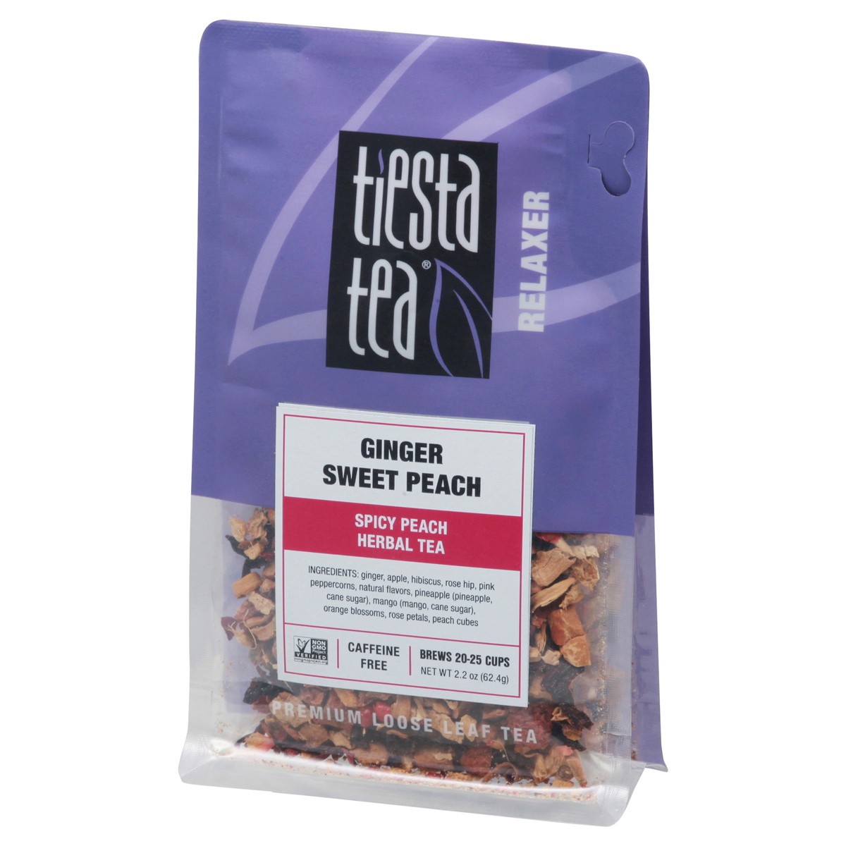 slide 3 of 12, Tiesta Tea Spicy Ginger Sweet Peach Herbal Tea - 2.2 oz, 2.2 oz