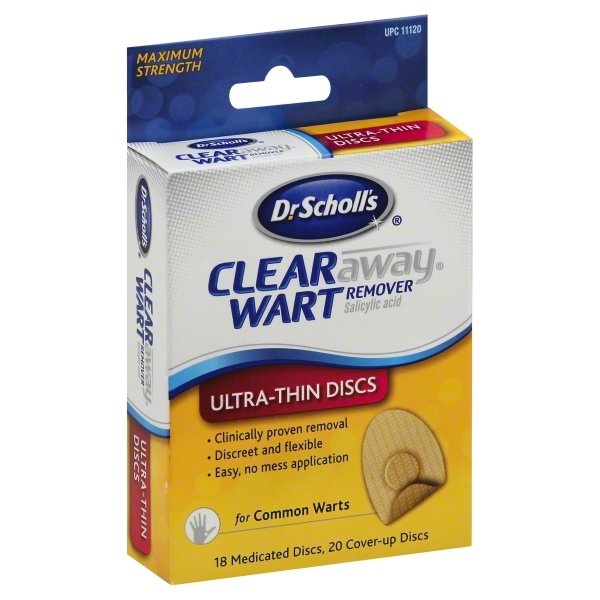 slide 1 of 1, Dr. Scholl's Wart Remover - Medicated Discs, 18 ct