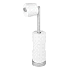 slide 2 of 9, InterDesign Metro Ultra Toilet Paper Roll Holder, Silver, 1 ct