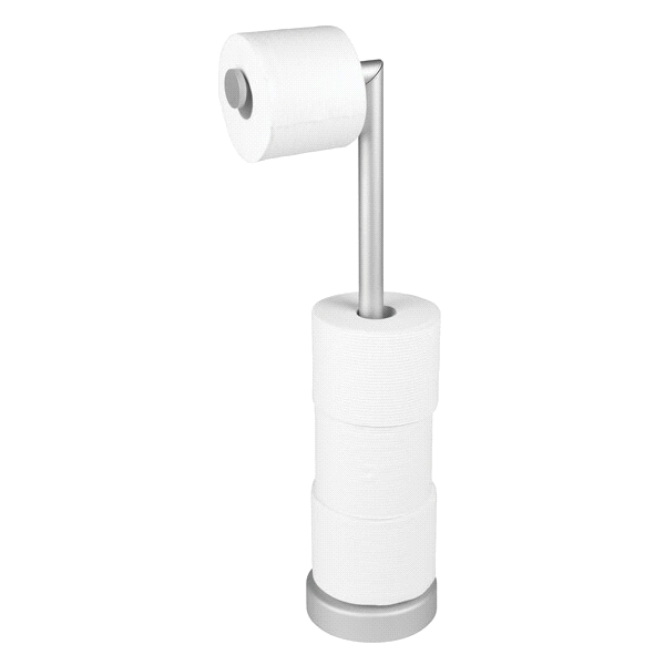 slide 4 of 9, InterDesign Metro Ultra Toilet Paper Roll Holder, Silver, 1 ct