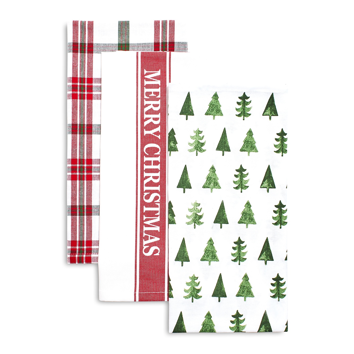 slide 1 of 1, Sur La Table Merry Christmas Kitchen Towels, 3 ct