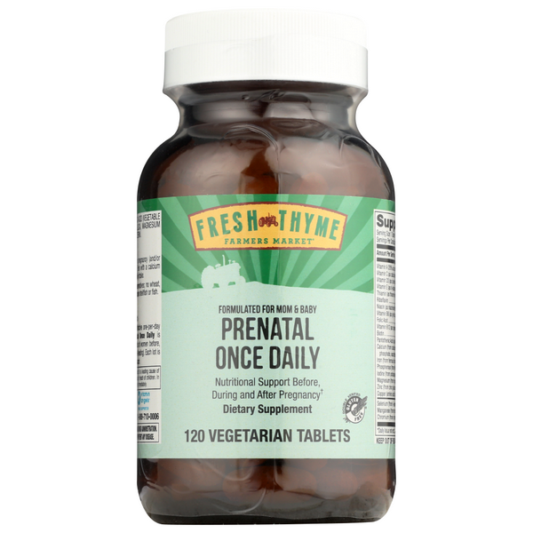 slide 1 of 1, Fresh Thyme Prenatal Once Daily, 1 ct