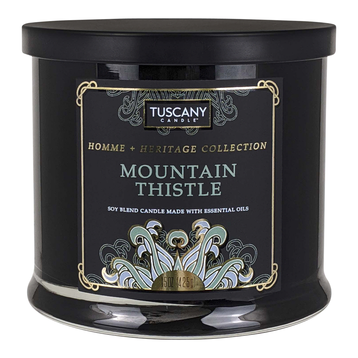 slide 1 of 1, Tuscany Candle Homme + Heritage Collection Soy Candle, Mountain Thistle, 15 oz