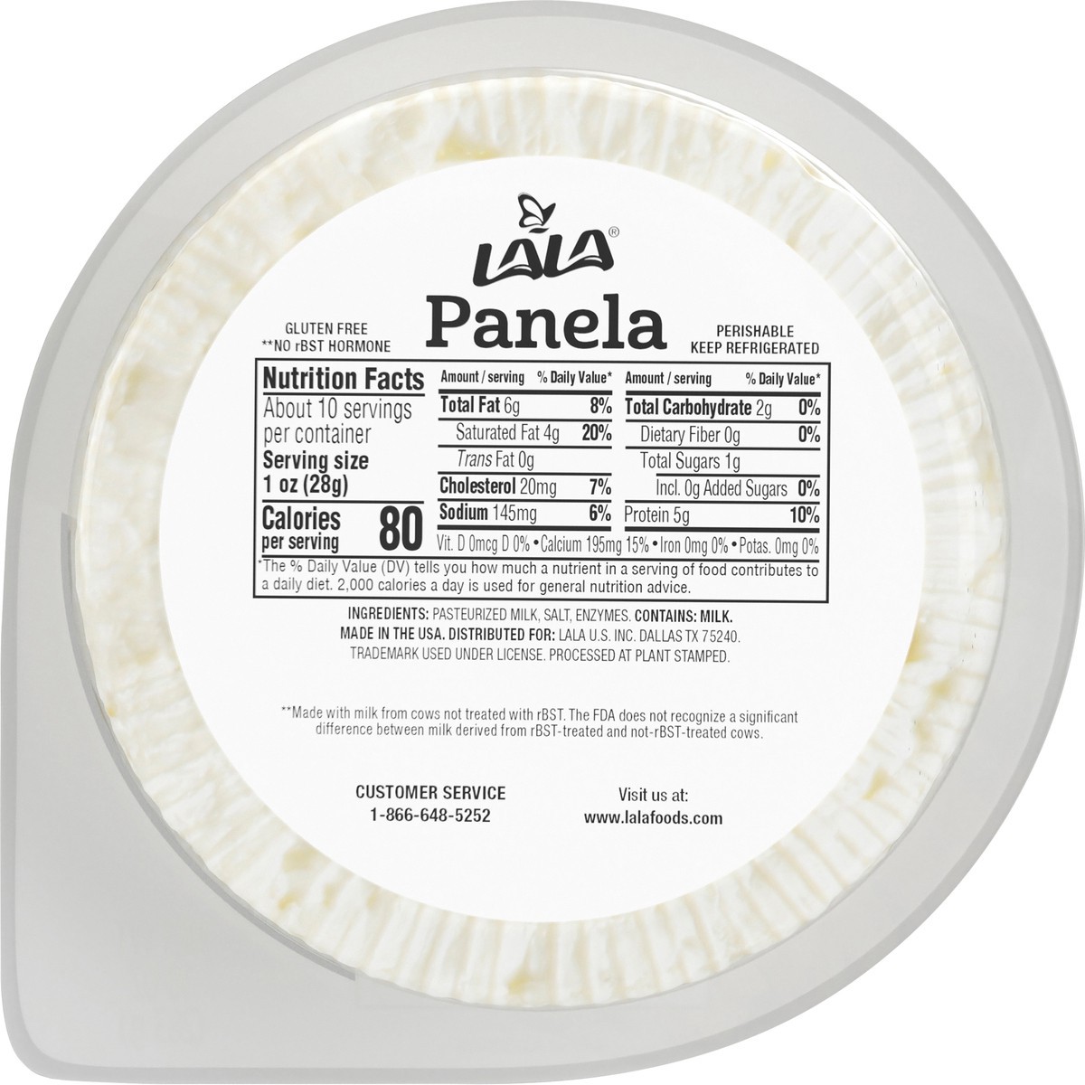 slide 3 of 12, Lala Queso Panela Cheese, 10 oz