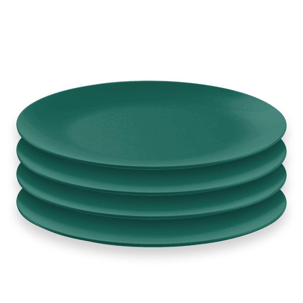 slide 1 of 1, EDL 10 Inch PP Dinner Plate - Green, 4 ct