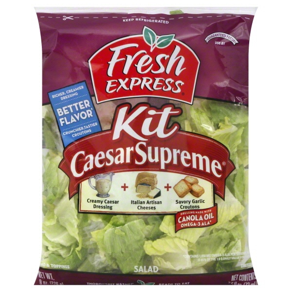 slide 1 of 1, Fresh Express Kit Caesar Supreme Salad, 10.75 oz