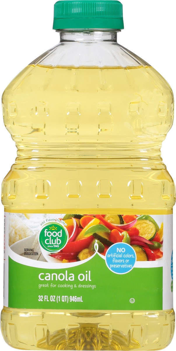 slide 9 of 9, Food Club Canola Oil 32 oz, 32 oz