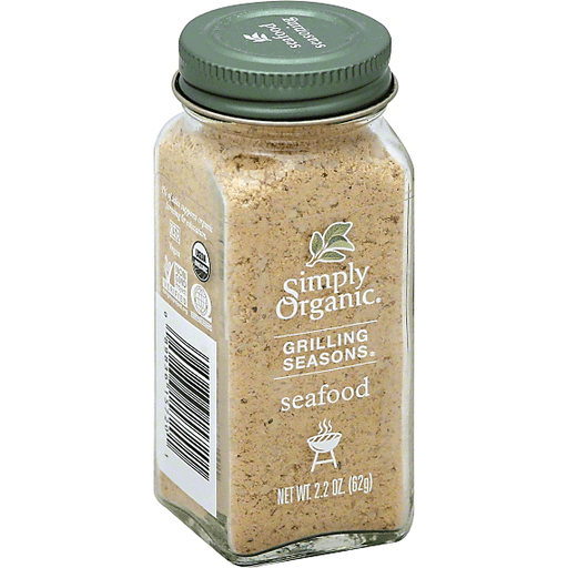 slide 2 of 2, Simply Organic Grilling Seasons Seasoning, Seafood, 2.2 oz