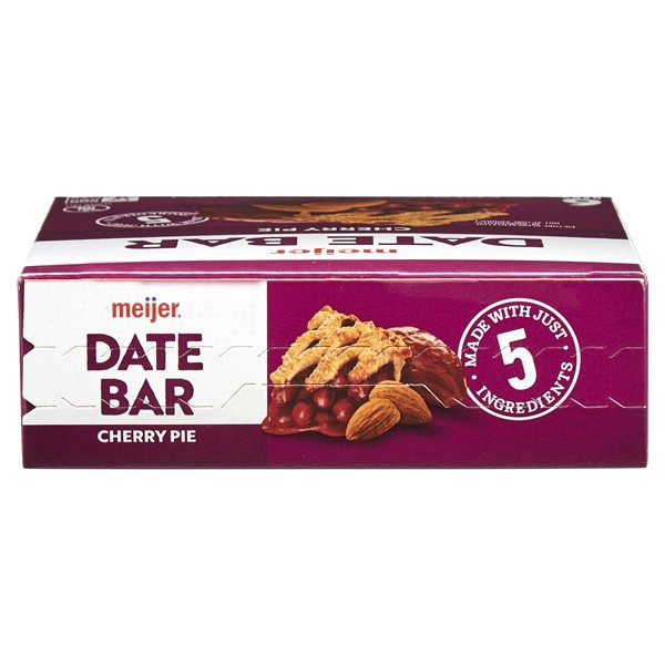 slide 10 of 29, Meijer Chewy Date Bar, Cherry Pie, 6 ct