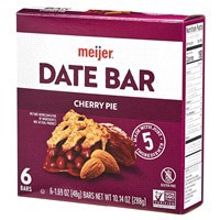 slide 25 of 29, Meijer Chewy Date Bar, Cherry Pie, 6 ct