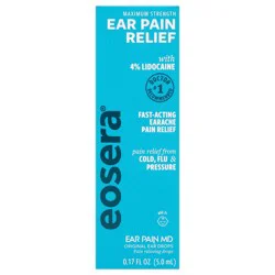 Eosera Ear Pain MD Relief Drops with 4% Lidocaine 5mL