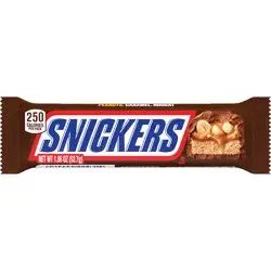 SNICKERS Full Size Chocolate Candy Bar, 1.86 oz Bar