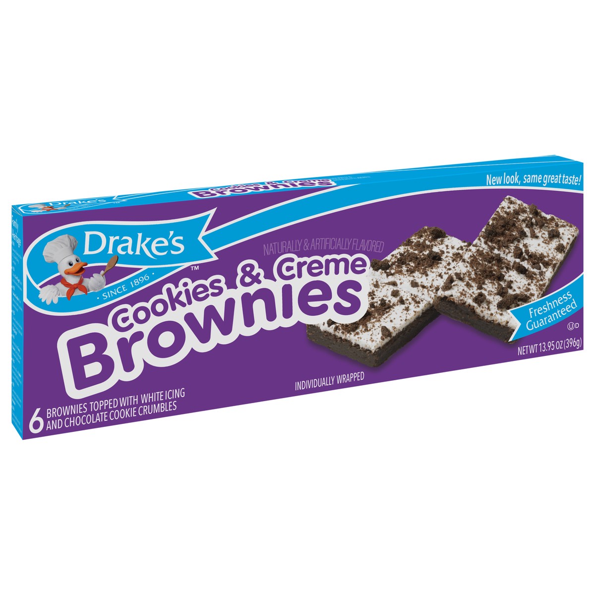 slide 4 of 9, Drake's Cakes, Drake's Family Pack Cookies and Creme Brownies, 6 ct; 13.95 oz