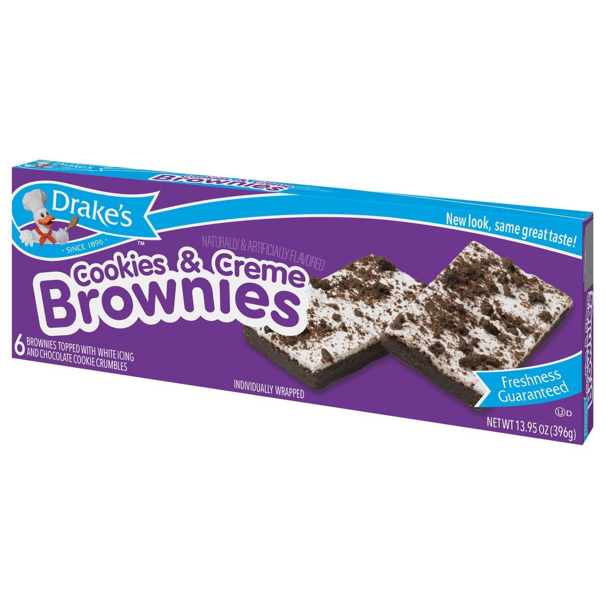 slide 2 of 9, Drake's Cakes, Drake's Family Pack Cookies and Creme Brownies, 6 ct; 13.95 oz