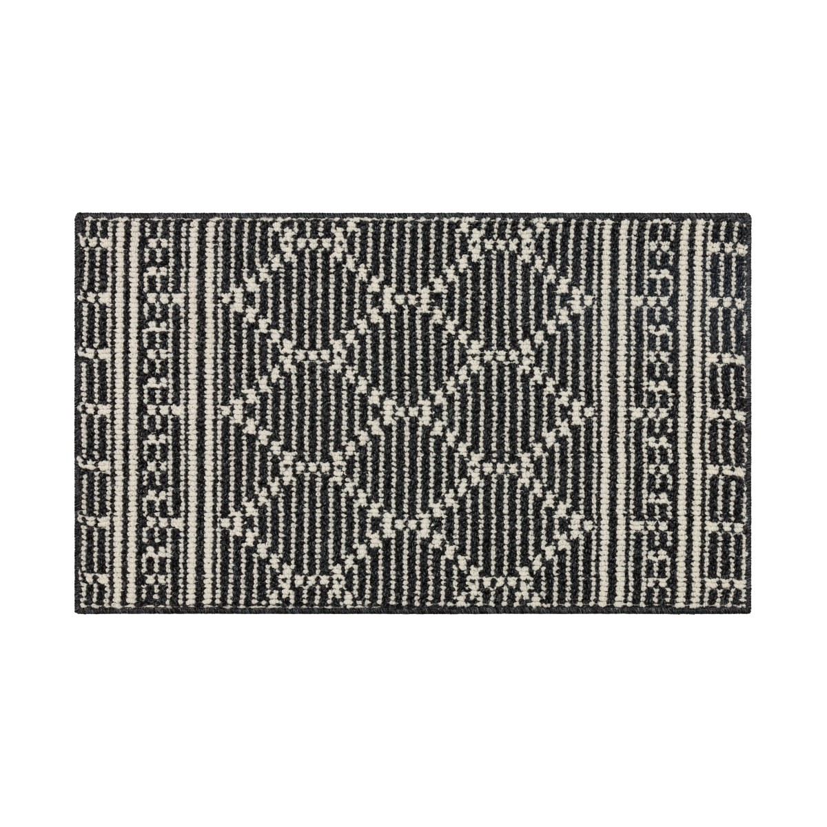 slide 1 of 9, Mohawk Trellis Scatter,20inx32in,Near Black/Starch, 1 ct