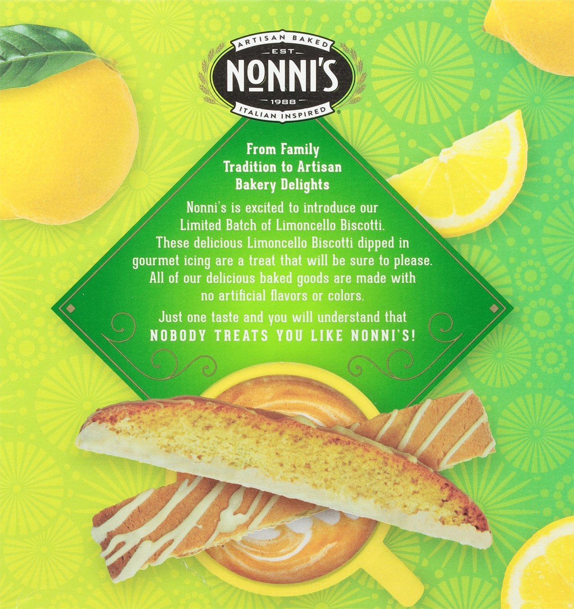 slide 7 of 9, Nonni's Nonni''s Limoncello Biscotti, 8-count carton 6.88 oz, 6.88 oz