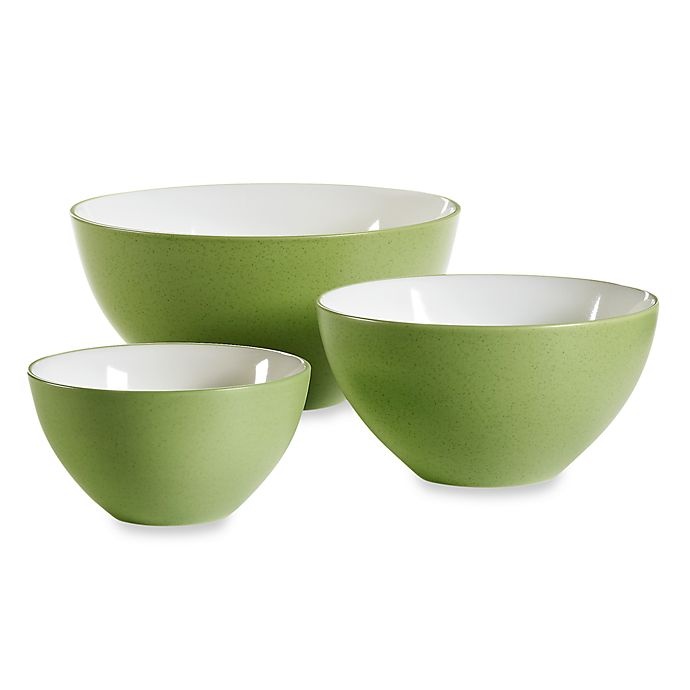 slide 1 of 1, Noritake Colorwave Mixing Bowl Set - Apple, 3 ct