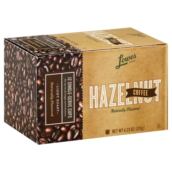 slide 1 of 1, Lowes Foods Coffee Hazelnut Single-Serve Pods - 12 ct, 12 ct