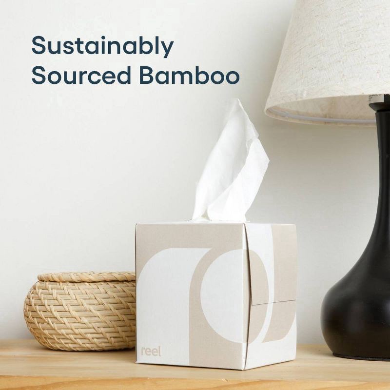 slide 8 of 8, Reel Paper Premium Bamboo Facial Tissue - 60ct, 60 ct
