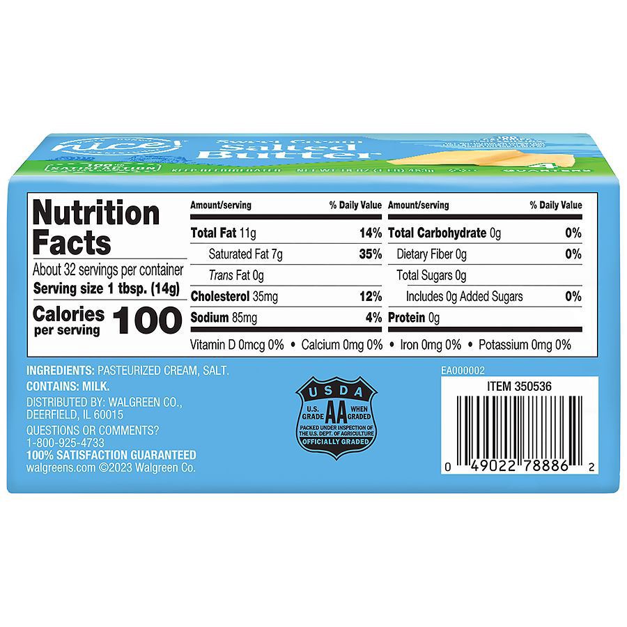 slide 3 of 5, Nice! Sweet Cream Salted Butter Quarters, 4 ct; 4 oz