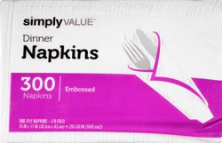 Simply Value 1 Ply Dinner Napkins