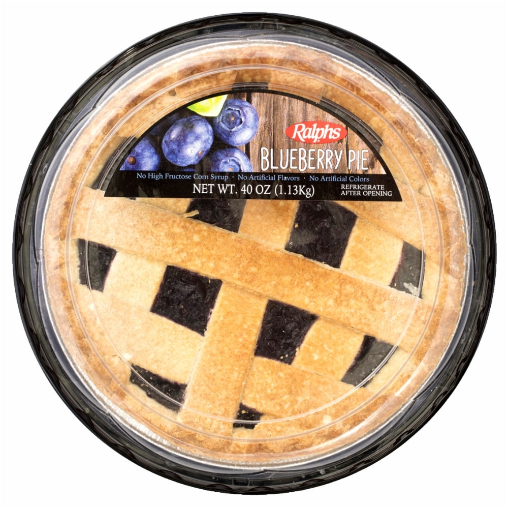 slide 1 of 1, Ralph's Blueberry 9'' Pie, 40 oz