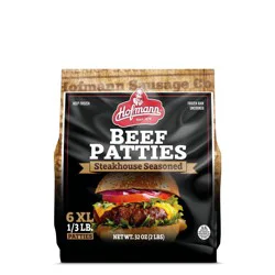 Hofmann XL Beef Patties Steakhouse Seasoned