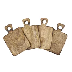 Kamenstein Paddle Shape Acacia Coaster Set - 4 pc