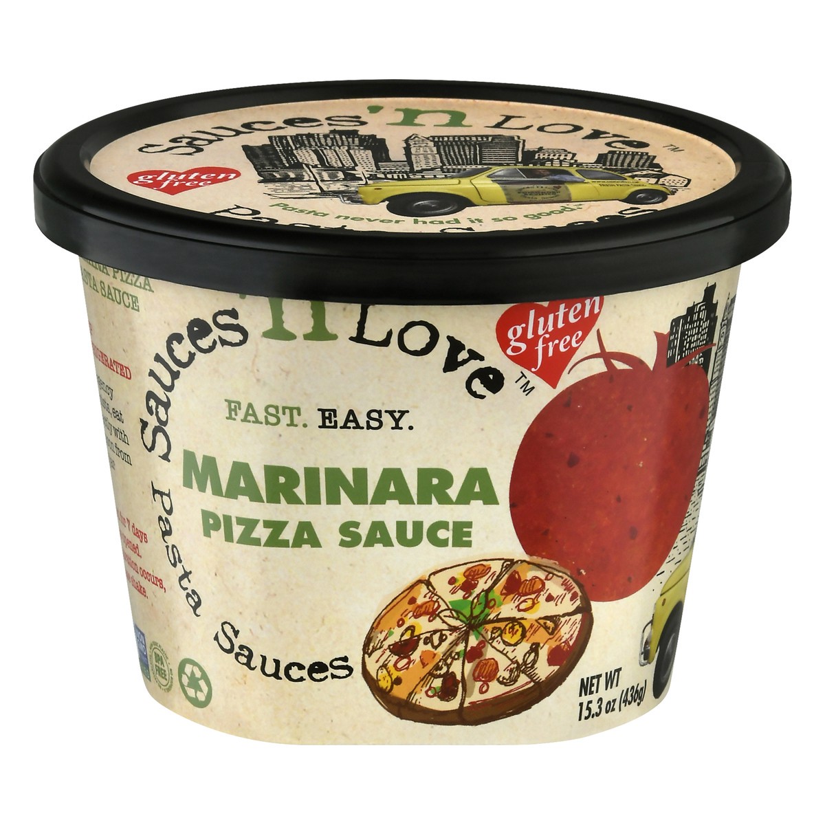 slide 6 of 13, Sauces 'n Love Marinara Pizza Sauce 15.3 oz, 15.3 oz