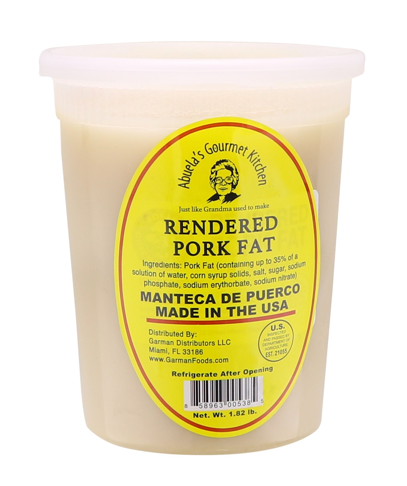 slide 1 of 1, Abuela's Rendered Pork Fat, 26 oz