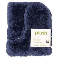 slide 3 of 5, Mohawk Plush Contour Bath Rug, Denim, 20 in x 24 in