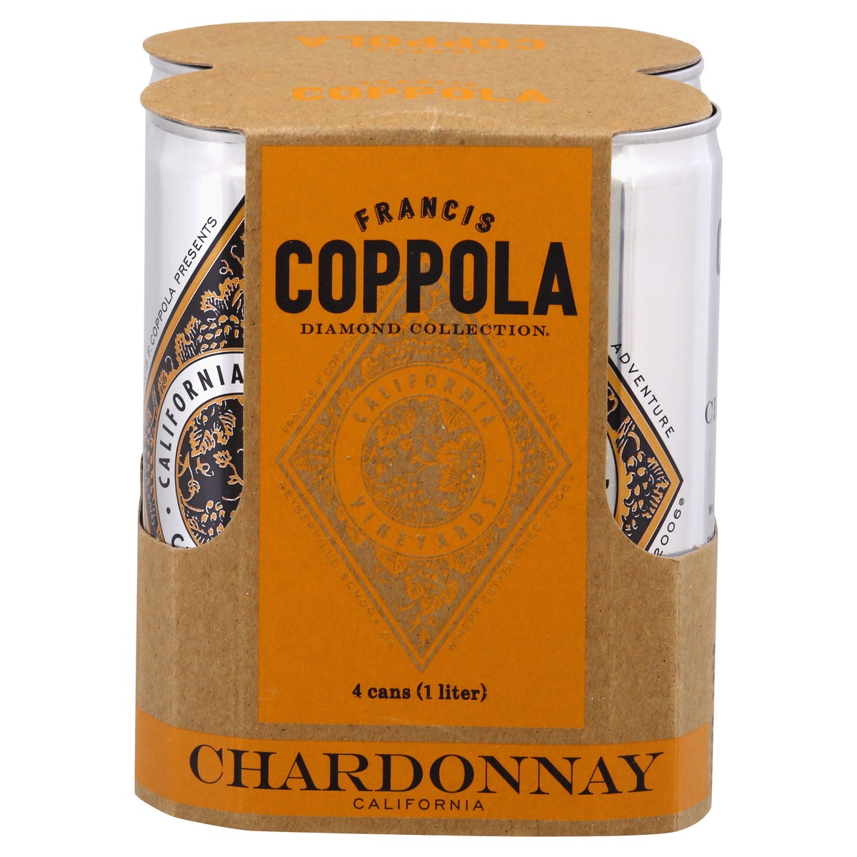 slide 5 of 11, FRANCIS COPPOLA California Chardonnay 4 ea, 4 ct; 250 ml