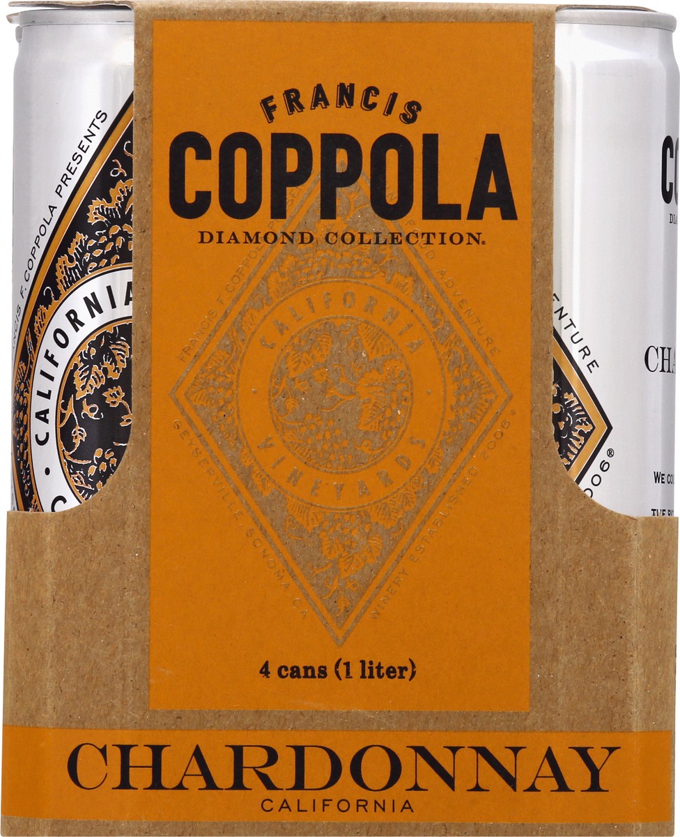 slide 9 of 11, FRANCIS COPPOLA California Chardonnay 4 ea, 4 ct; 250 ml