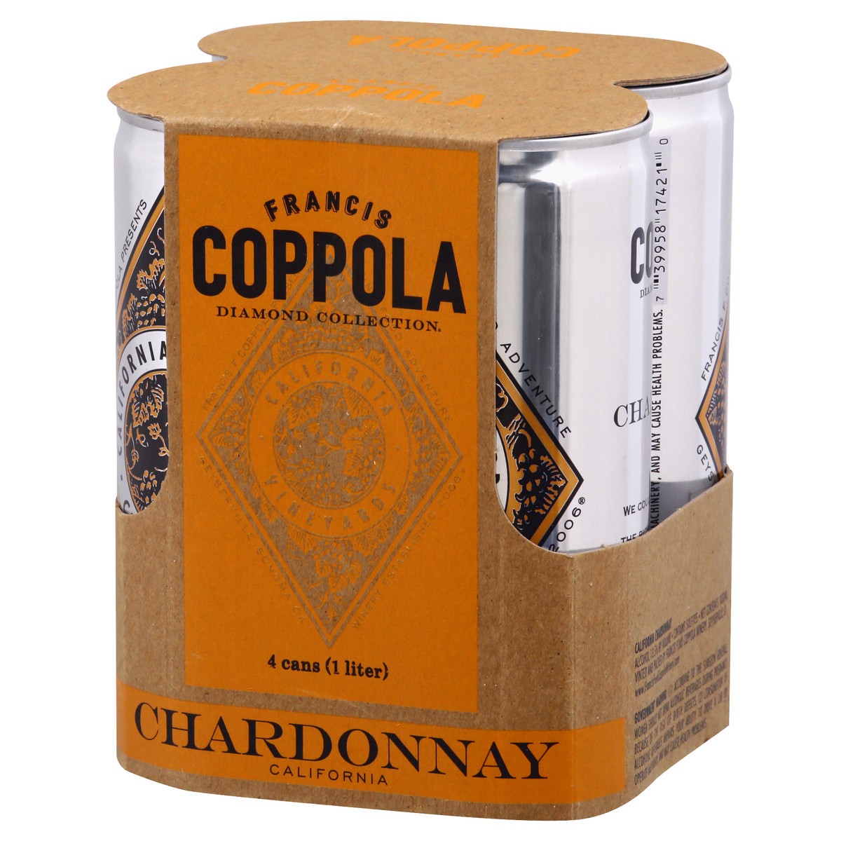 slide 3 of 11, FRANCIS COPPOLA California Chardonnay 4 ea, 4 ct; 250 ml