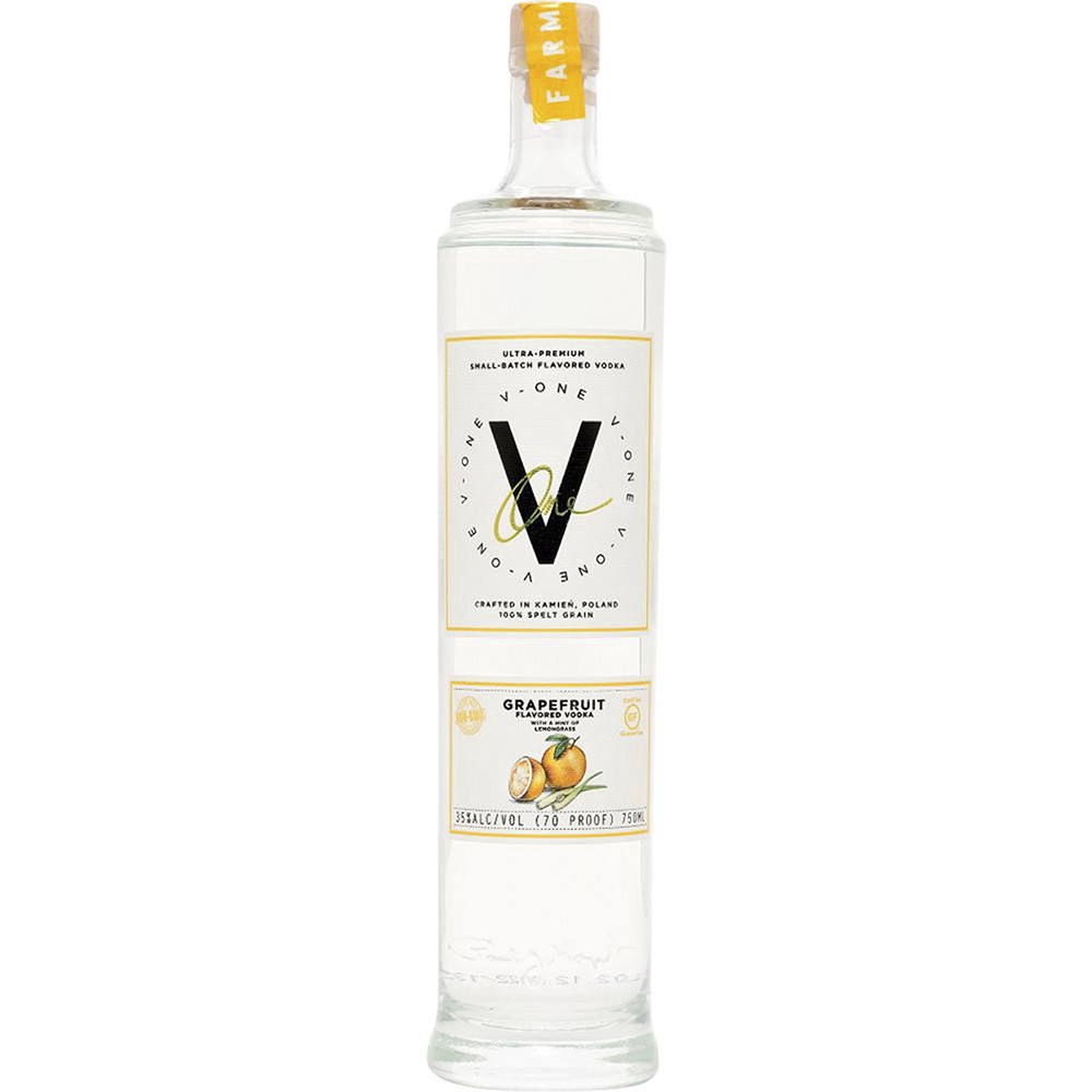 slide 1 of 1, V One Vodka Grapefruit, 750 ml