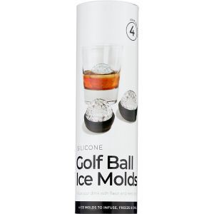 slide 1 of 1, NON BRAND Silicone Gold Ball Ice Molds, 1 ct