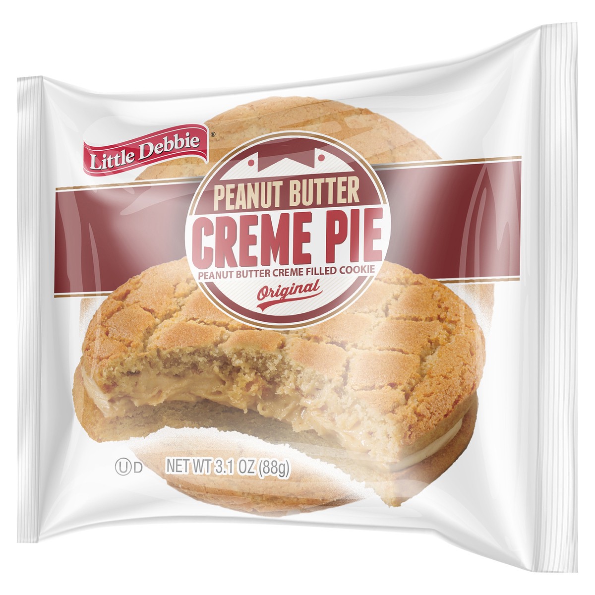 slide 5 of 9, Little Debbie Snack Cakes, Little Debbie Snack Peanut Butter Creme Pies, 3.1 oz