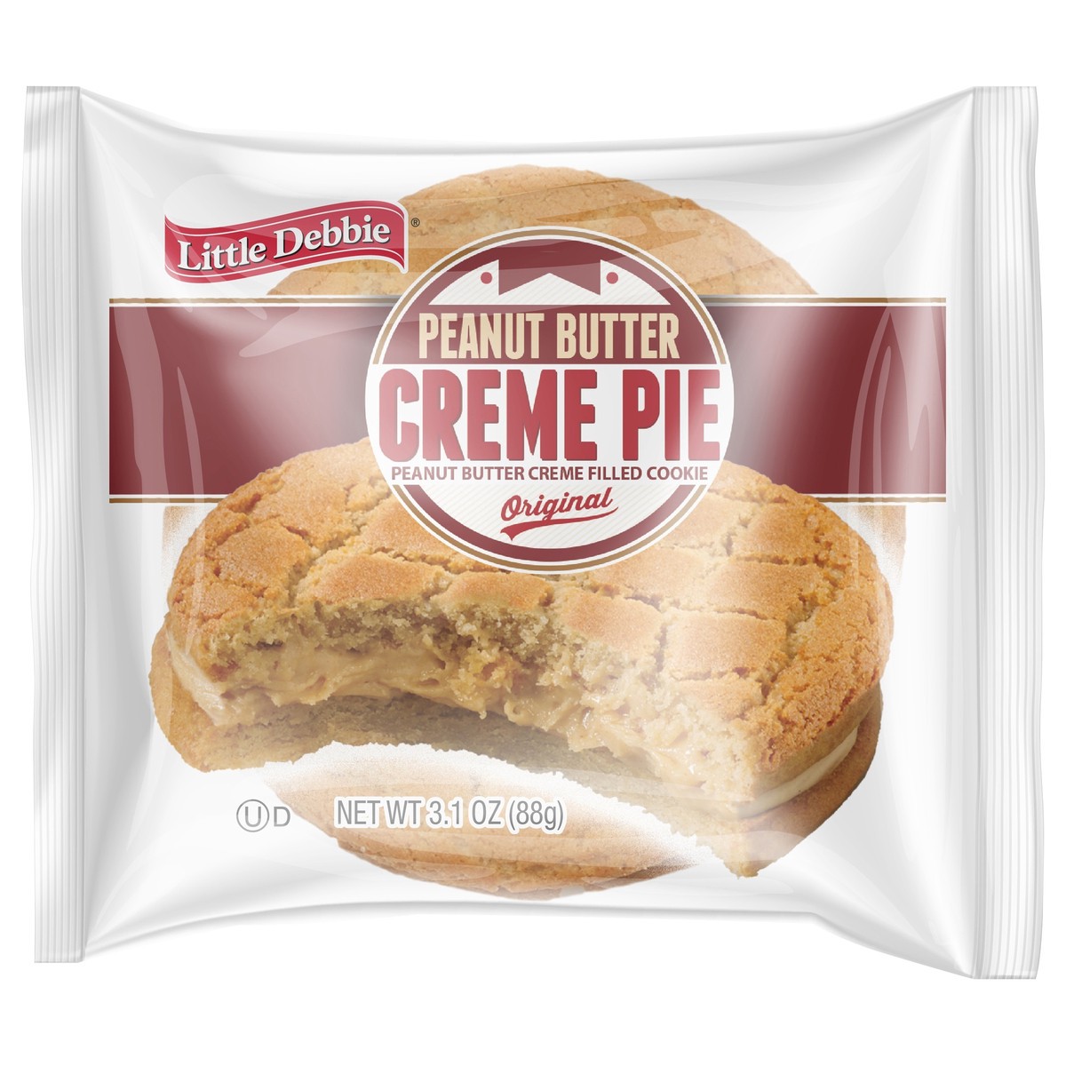 slide 1 of 9, Little Debbie Snack Cakes, Little Debbie Snack Peanut Butter Creme Pies, 3.1 oz