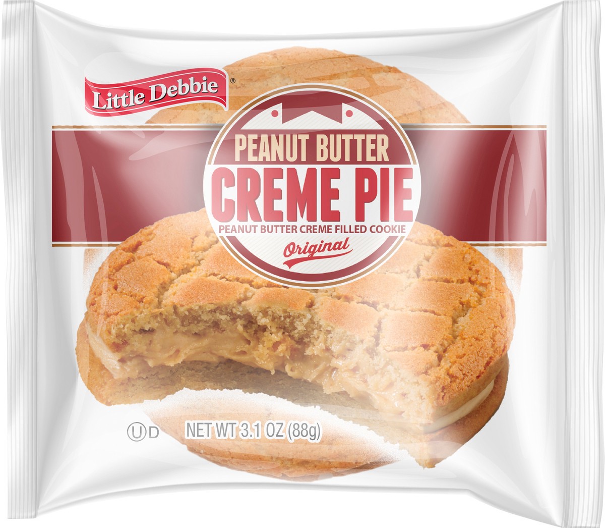 slide 7 of 9, Little Debbie Snack Cakes, Little Debbie Snack Peanut Butter Creme Pies, 3.1 oz