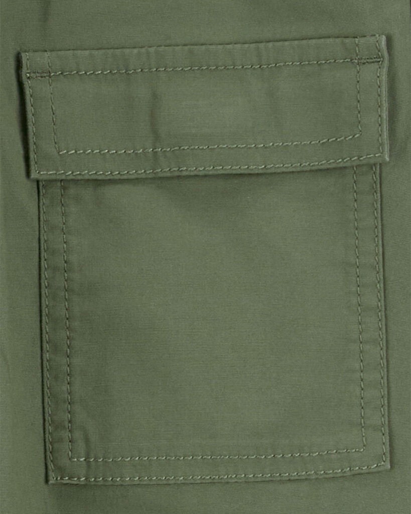 slide 3 of 4, Oshkosh Kid Canvas Cargo Joggers Olive 12, 1 ct