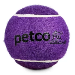 Petco Tennis Ball Dog Toy - Purple, 2.5 in