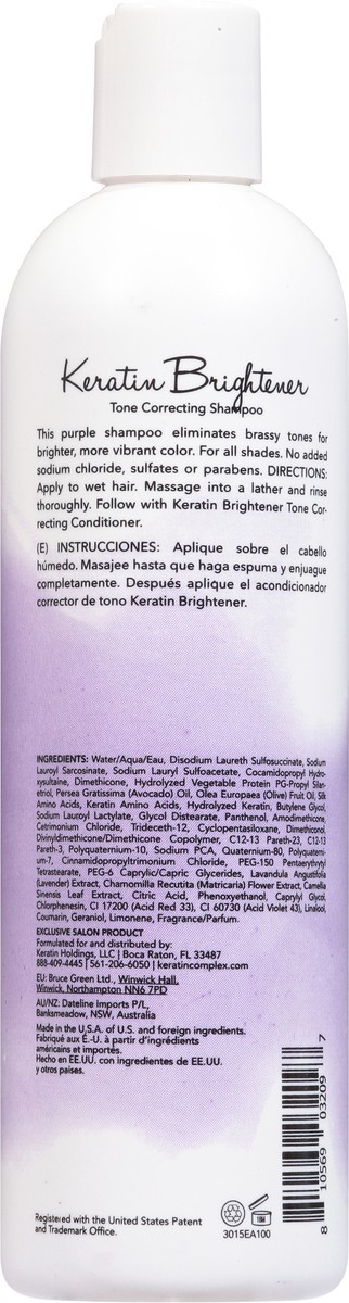 slide 3 of 12, Keratin Perfect Keratin Brightener Tone Correcting Shampoo 12 fl oz, 12 fl oz