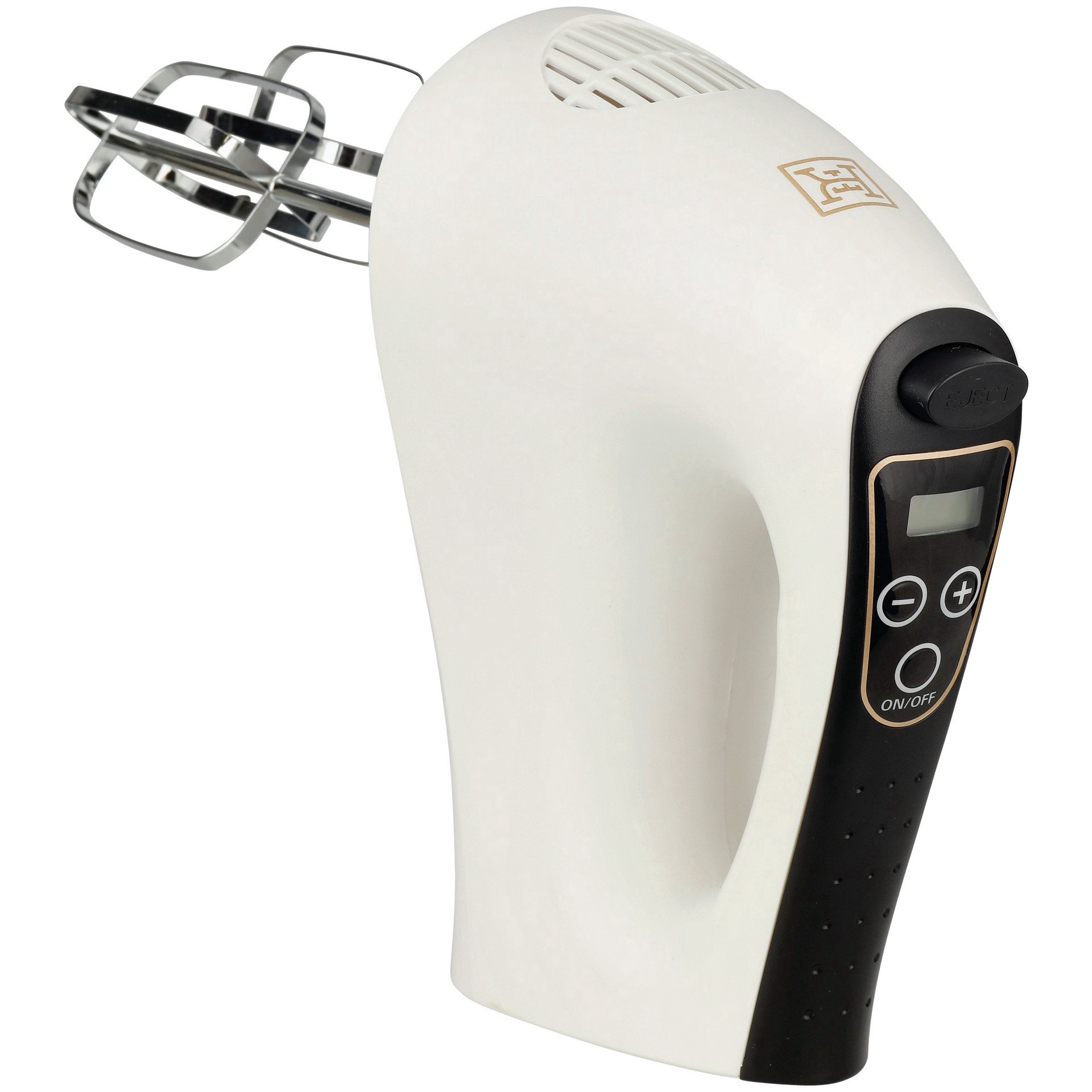 slide 1 of 1, Kitchen & Table by H-E-B 10-Speed Digital Hand Mixer - Cloud White, 1 ct